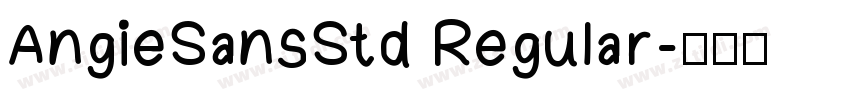 AngieSansStd Regular字体转换